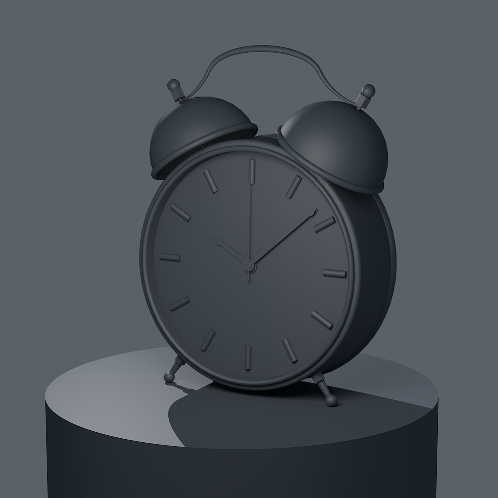 c4d宜家闹钟建模渲染练习