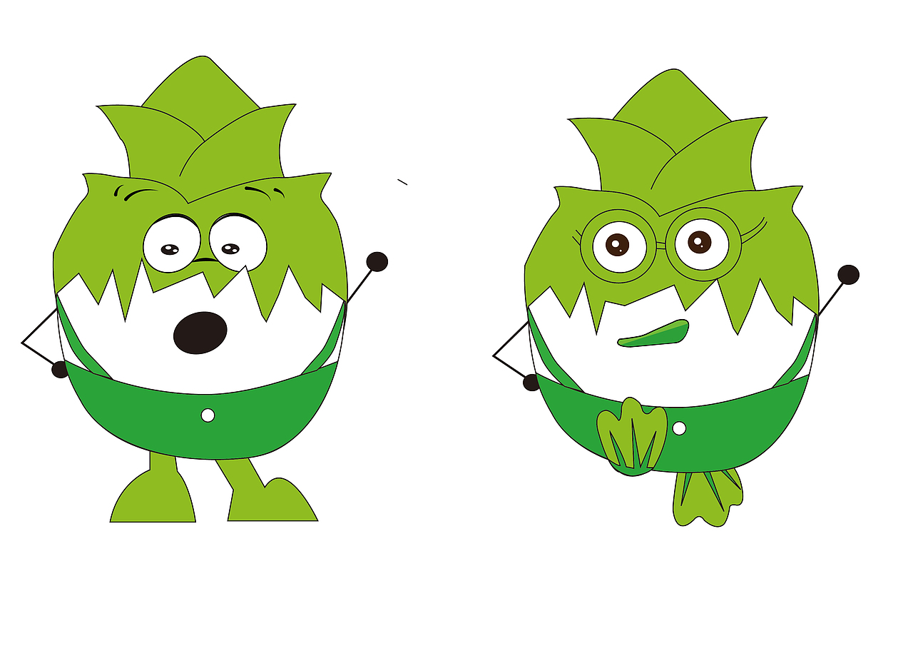 卡通形象竹子类型