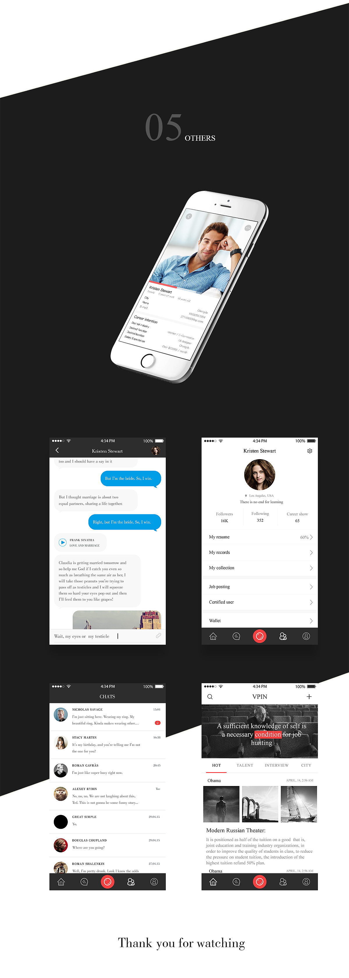 蚌壳APP短视频招聘类APP全套UI界面设计及规范（图ZODIyMDEzNDQ=） - APP界面 - 站酷设计师陟彼南山丶原创素材 - 站酷ZCOOL