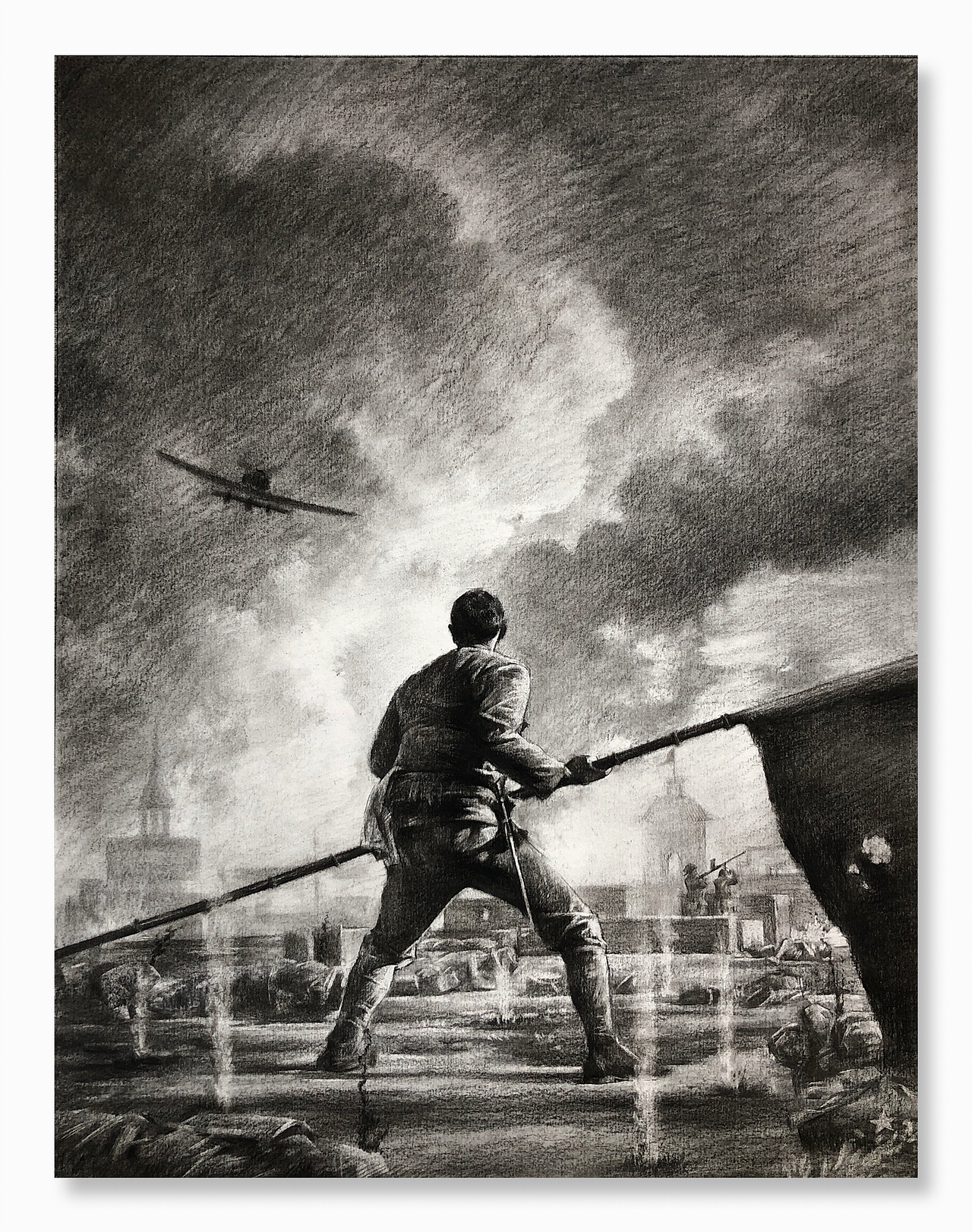 素描电影场景八佰