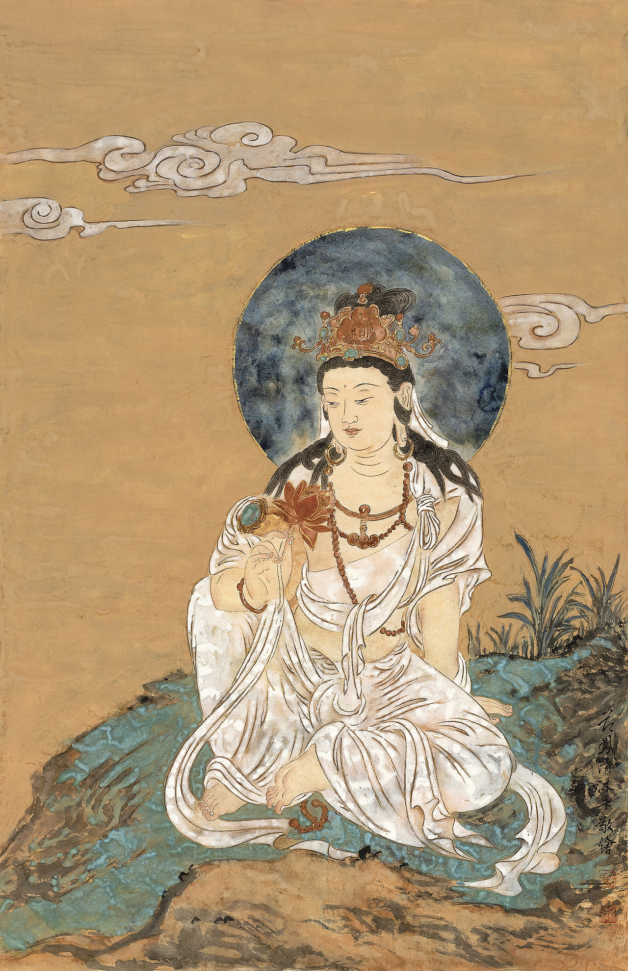 范凤清笔下的观世音菩萨|纯艺术|绘画|书画经纪人 - 原创作品 - 站酷