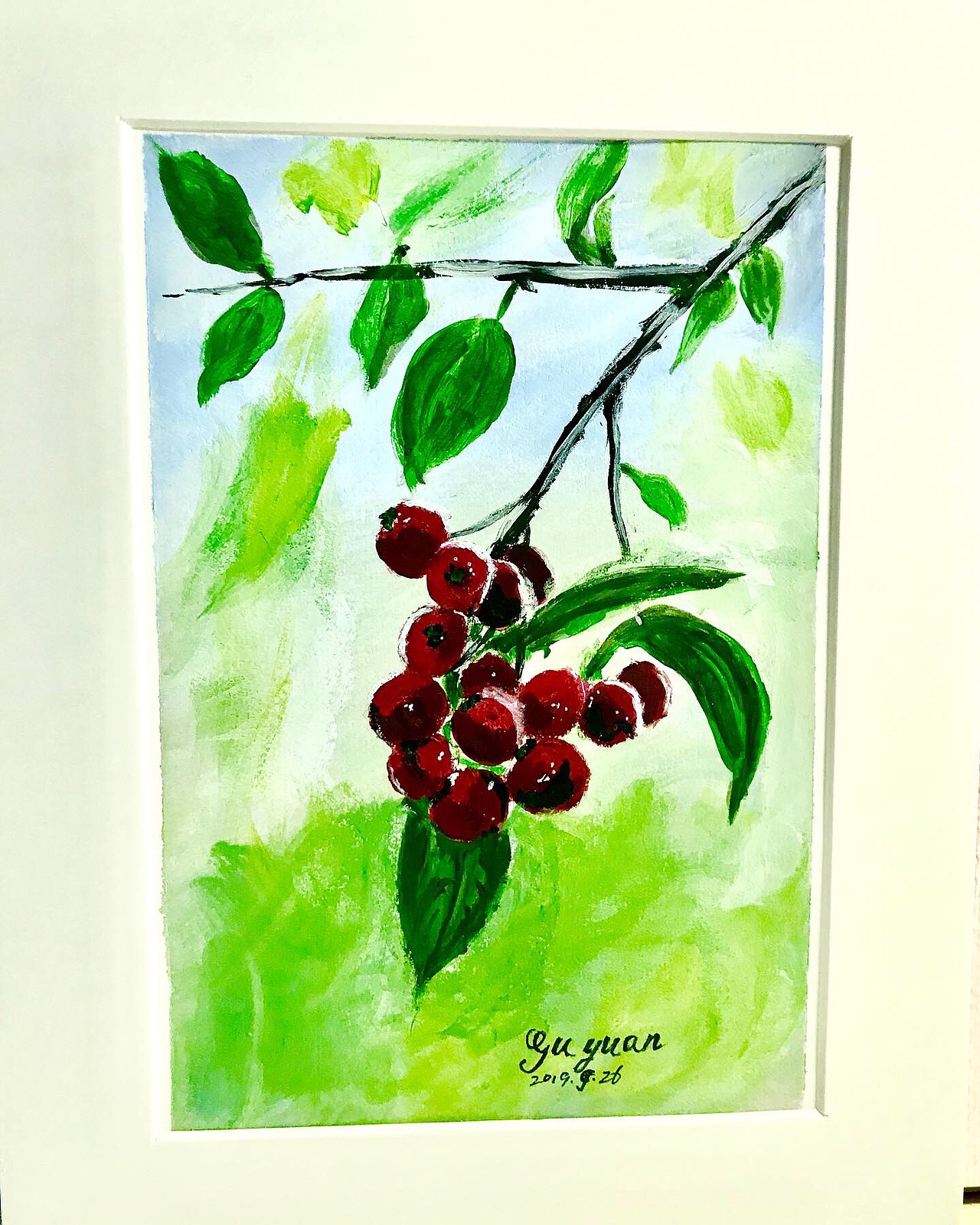 山楂树_原的手绘装饰画-站酷zcool
