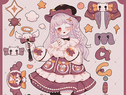 原创贴纸/小魔女🧙‍♀️
