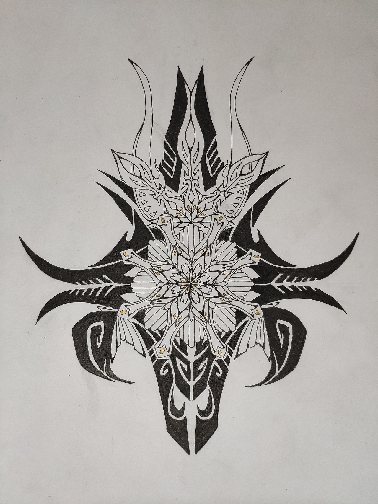 花纹纹身（图ZMTQzMjgyNzEy） - 新锐潮流插画 - 站酷设计师吞舟黑鱼原创素材 - 站酷ZCOOL