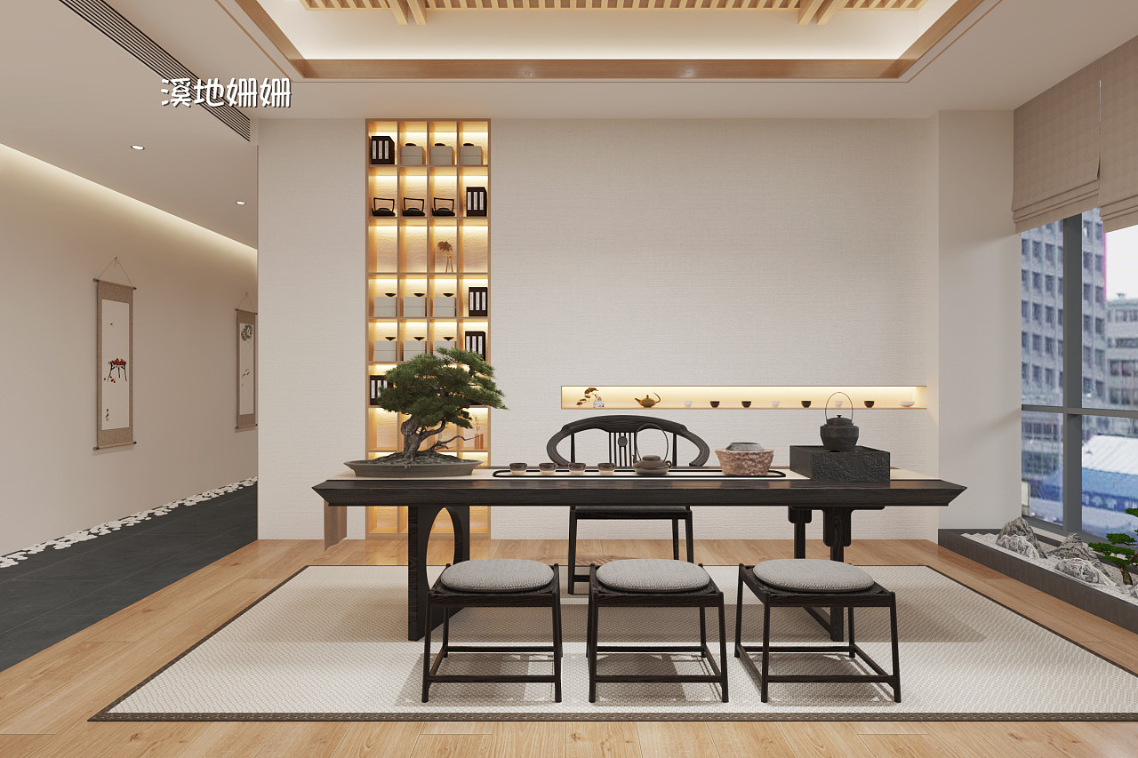 禅意办公空间|空间|商业空间设计|z127221627 - 原创作品 - 站酷