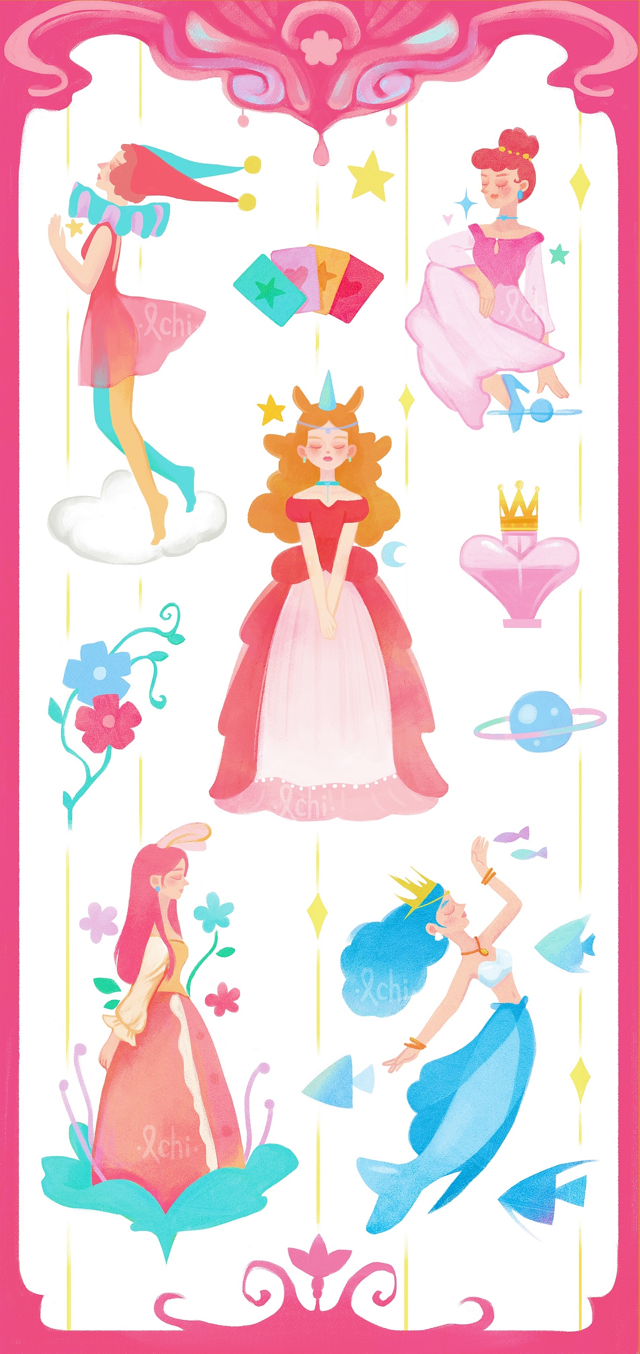 Merry Christmas~Princess（图ZMTg2NjI2ODg0） - 儿童插画 - 站酷设计师小鼠阿迟原创素材 - 站酷ZCOOL