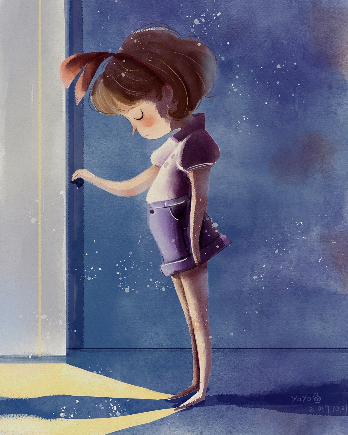 赶紧藏好糖果喽（图ZMTgyOTg3Mzcy） - 绘画 - 站酷设计师鱼鱼水彩原创素材 - 站酷ZCOOL