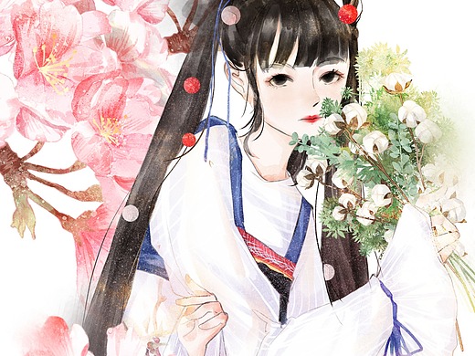 板绘插画绘画古风人物