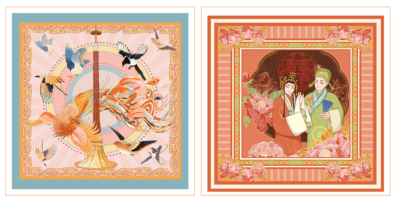 #2021青春答卷#唐山非遗文化插画设计（图ZMjU4NjIzMzAw） - 艺术插画 - 站酷设计师咚咚隆咚锵原创素材 - 站酷ZCOOL