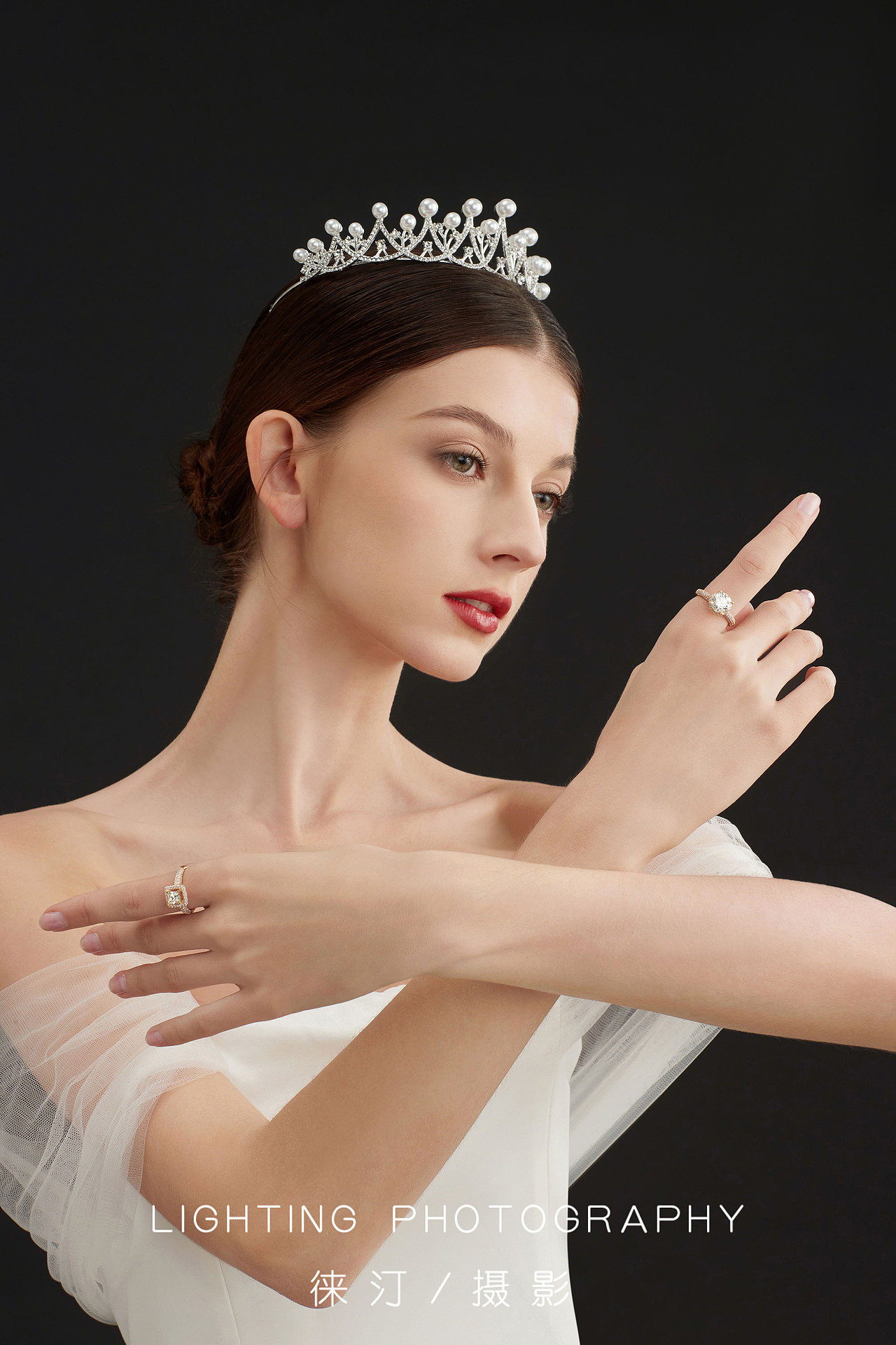 珠宝摄影,饰品首饰,项链戒指模特图