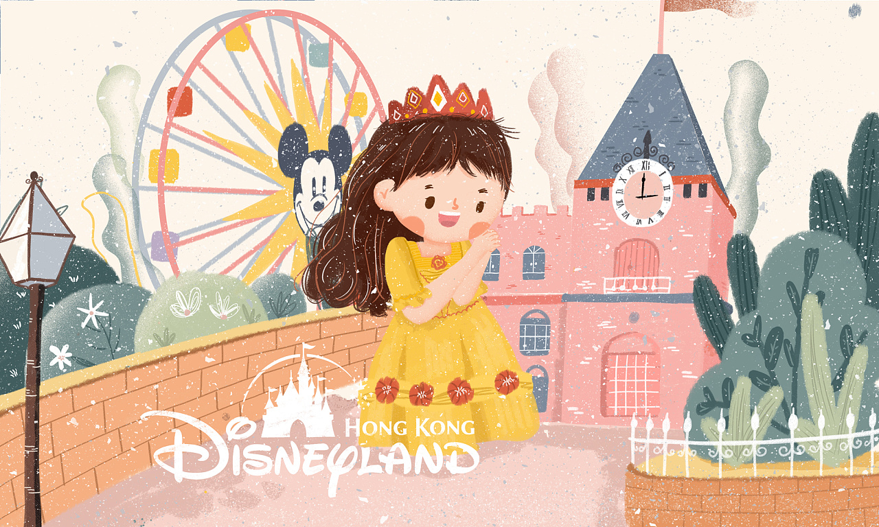 迪士尼|插画|商业插画|桃儿爷_peach - 原创作品 - 站酷 (zcool)