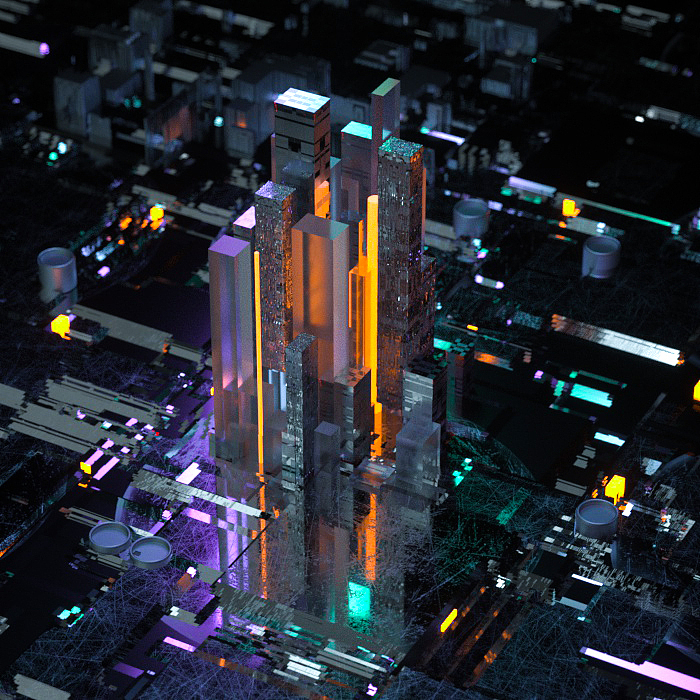 C4D科幻小场景