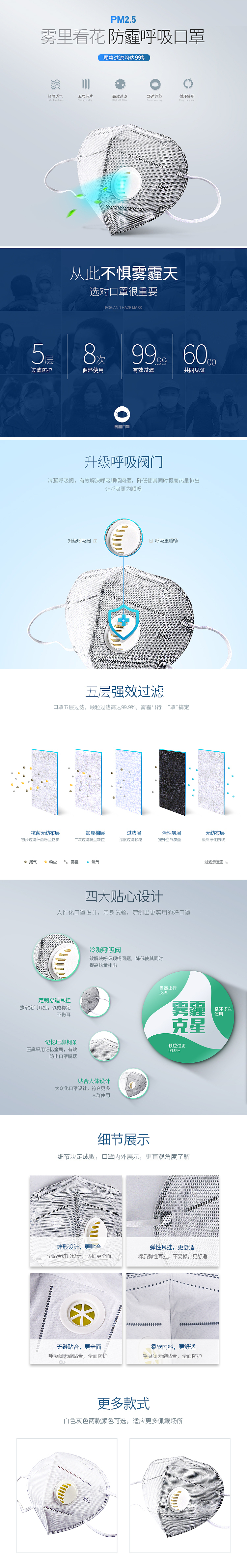 口罩详请（图ZNzE4NDc2Njg=） - 电商 - 站酷设计师吾淘设计之旅原创素材 - 站酷ZCOOL