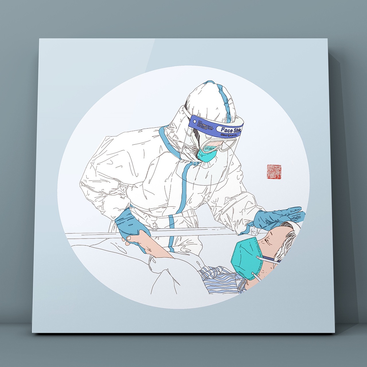 抗疫助力！加油💪……（图ZMTk4MTA1Mjcy） - 艺术插画 - 站酷设计师小阿婆绘生活原创素材 - 站酷ZCOOL