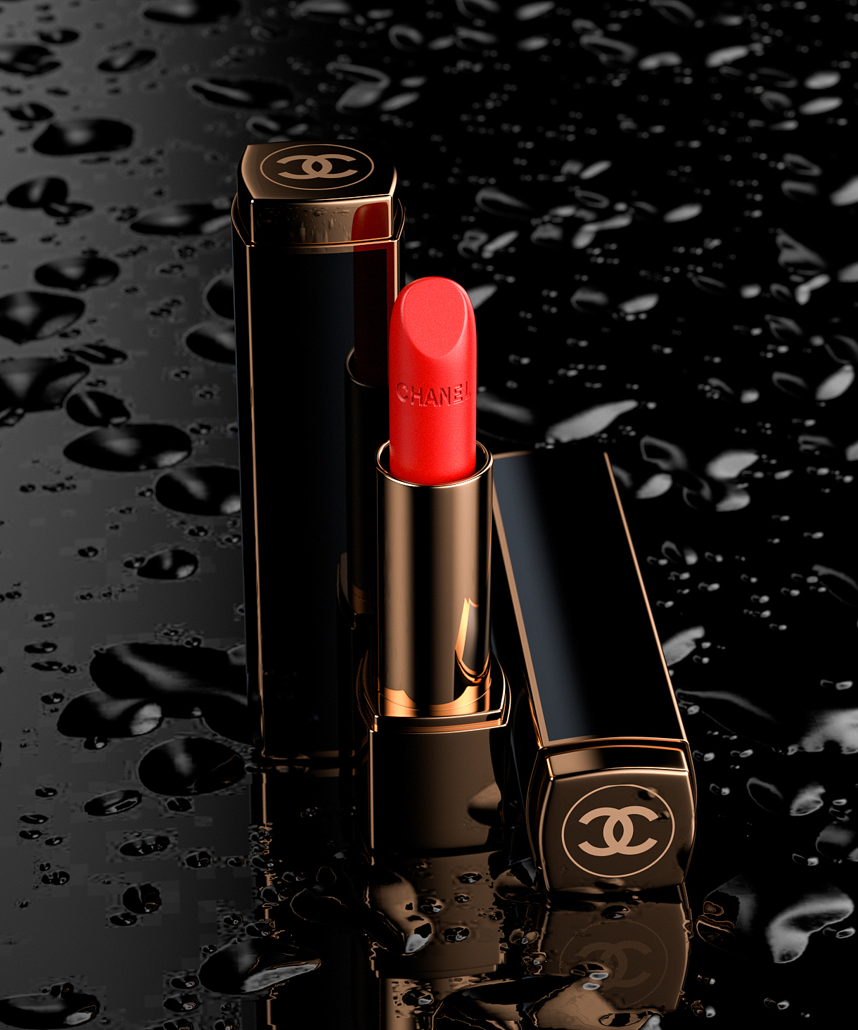 口红系列美妆类目三维C4D,YSL,MAC,TF,香奈儿三维场景