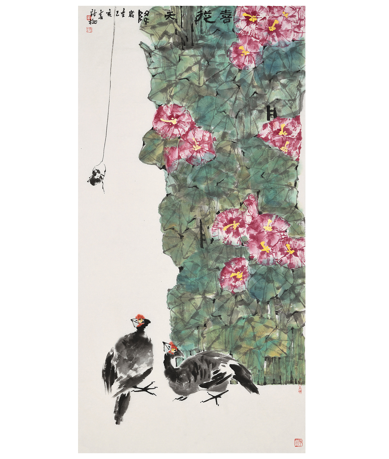 中国美术家协会会员马新梅花鸟画欣赏