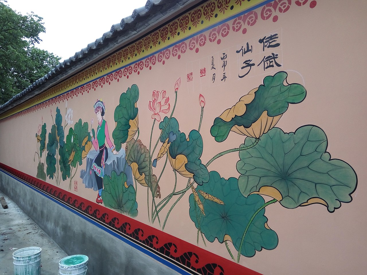 云南昆明楚雄曲靖墙体彩绘墙画墙绘制作公司锦泰彩绘