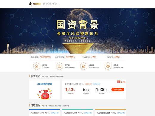 桑善金服首页演变及优化