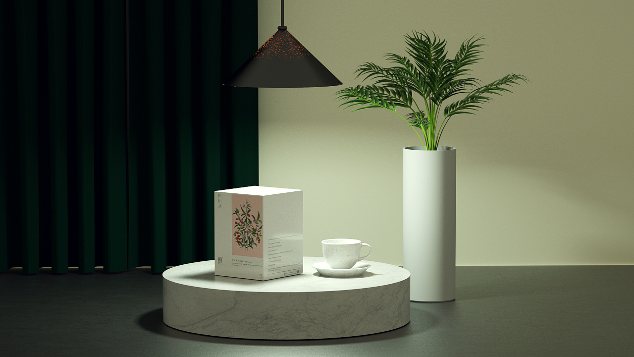 【练习】茶叶包装c4d建模渲染