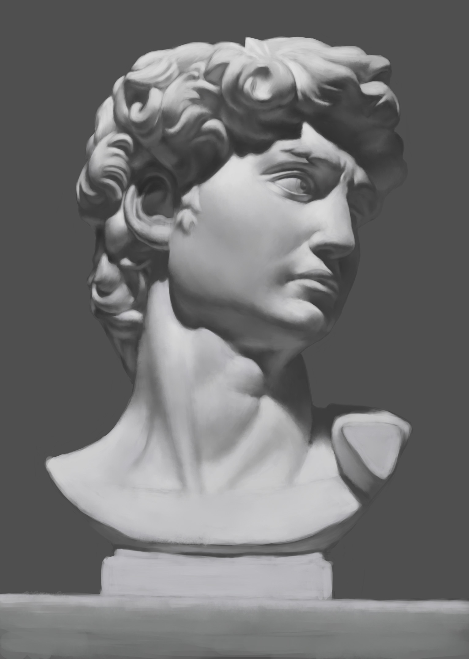 石膏练习|纯艺术|绘画|尤尤姜 - 临摹作品 - 站酷 (zcool)