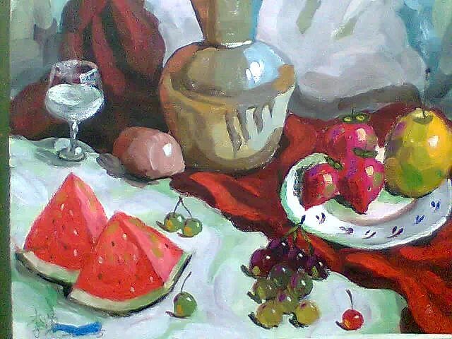水粉静物作品(高中时期)