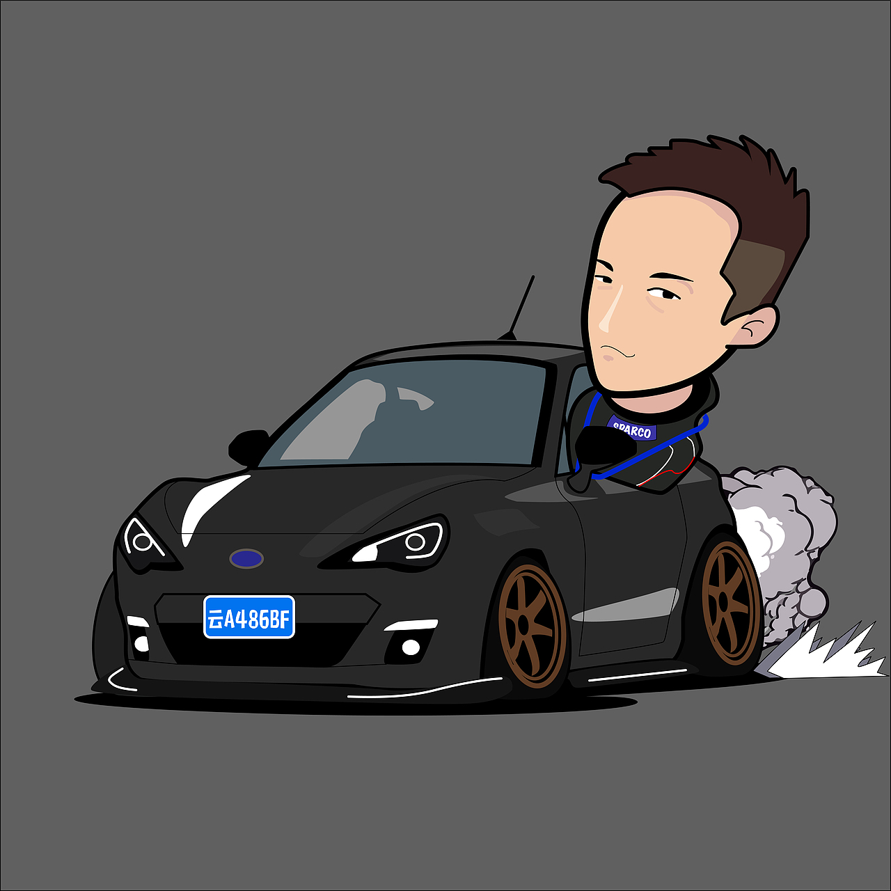 改装车插画·汽车插画/Auto illustration(图ZMTI4ODI1MzQ0) - 艺术插画 - 站酷设计师張設計原创素材 - 站酷ZCOOL