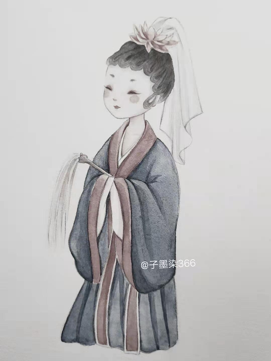 原创古风Q版（图ZMjQzODQxMDY4） - 儿童插画 - 站酷设计师子墨染366原创素材 - 站酷ZCOOL