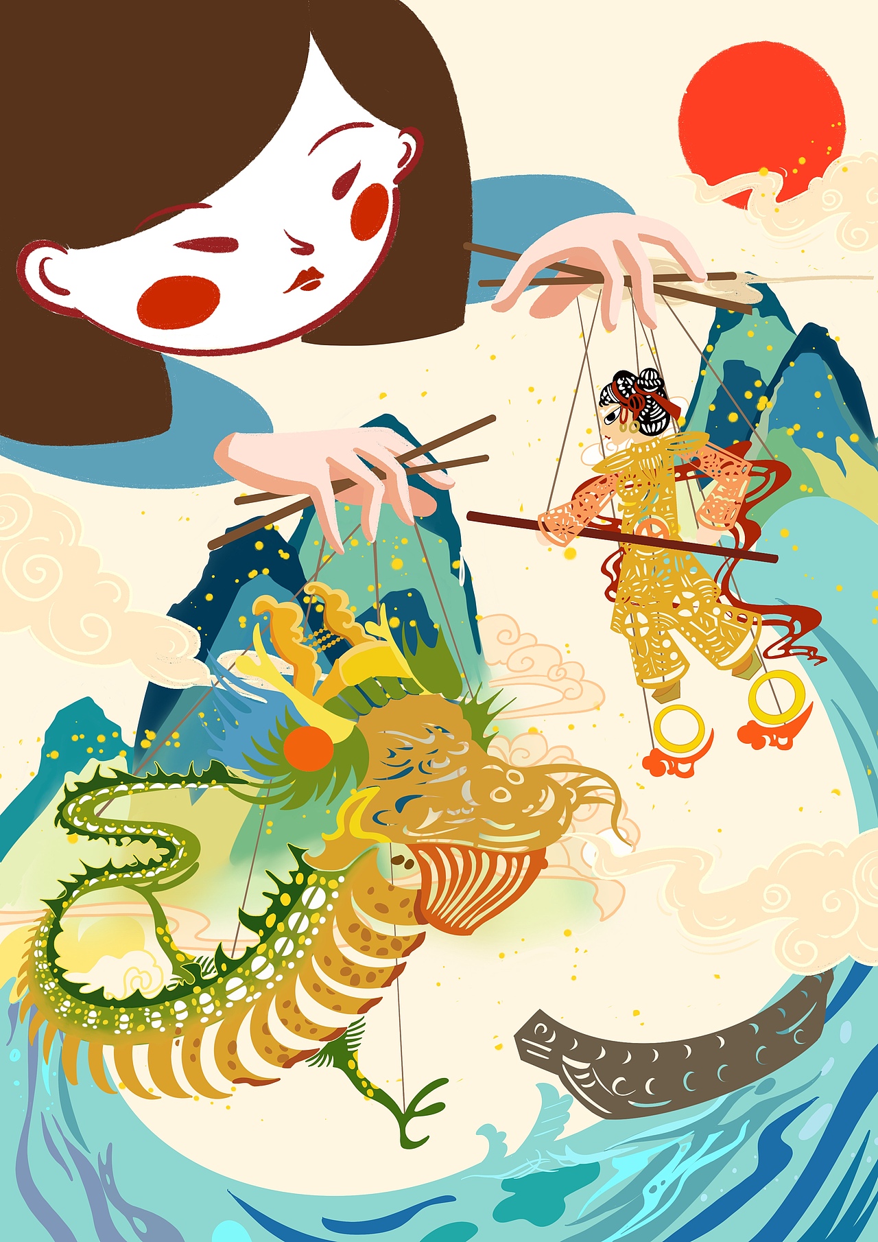 非遗插画 参赛已获奖（图ZMzIyMjExOTQ0） - 艺术插画 - 站酷设计师Wendy131原创素材 - 站酷ZCOOL