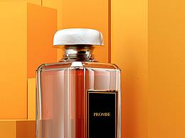 香水瓶場(chǎng)景渲染