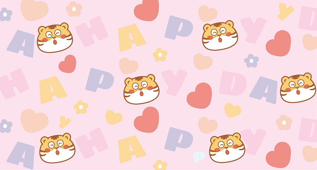 虎萌萌图案设计 地毯窗帘桌单口罩图案