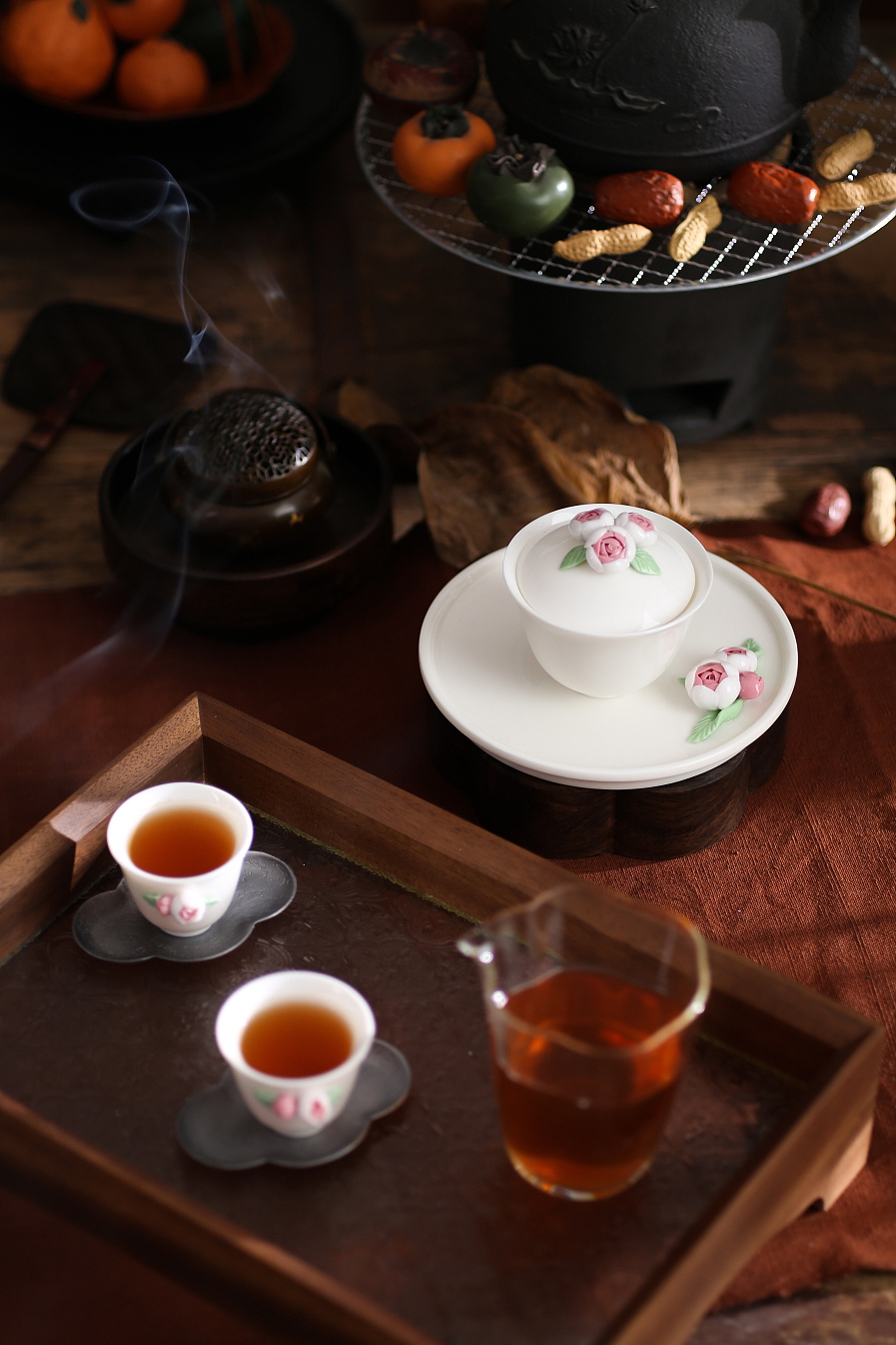 海棠花女神茶具1