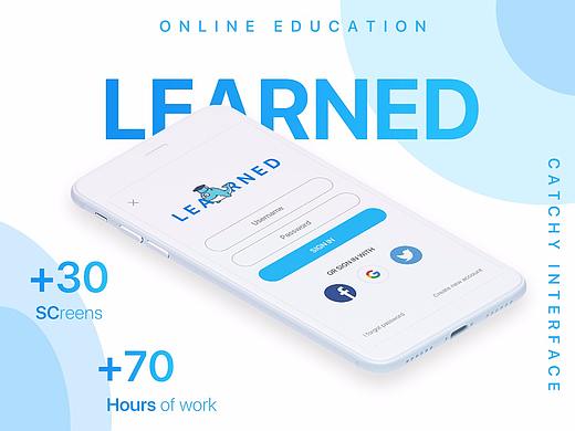 LEARNED（博學）-在線學習教育平臺（個人主頁-ZMjYyNTgyOTI=） - APP界面 - 站酷設計師zhqingfeng原創(chuàng)素材 - 站酷ZCOOL