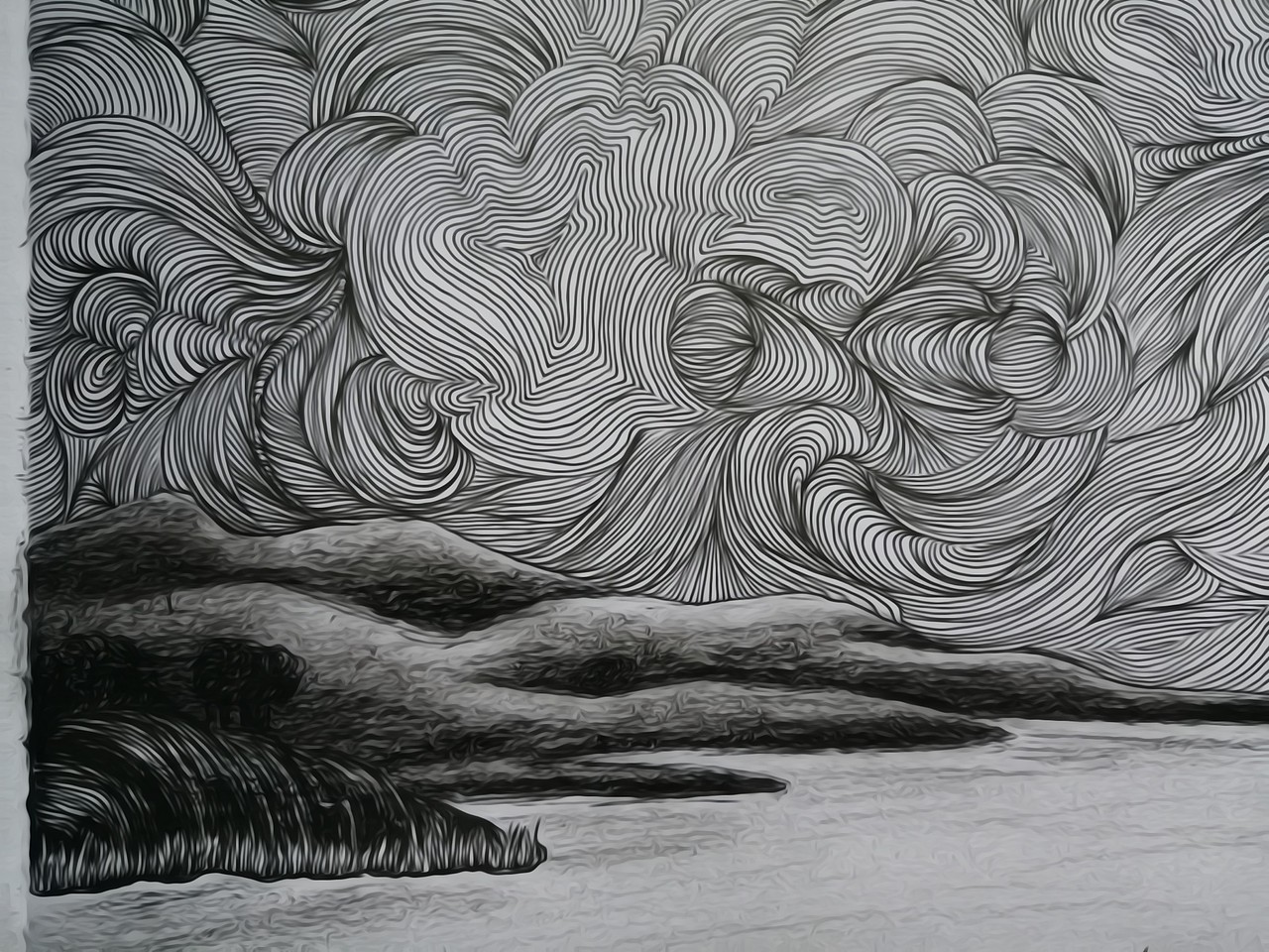 湖畔的云（图ZMjAwODk5MDg0） - 创作习作 - 站酷设计师哎鸦鸦原创素材 - 站酷ZCOOL