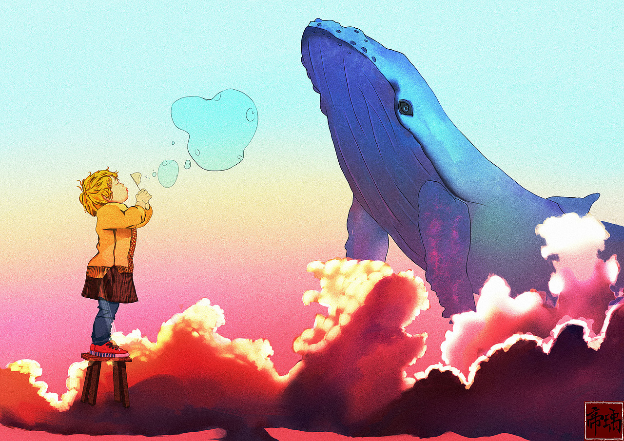 “小孩闭上眼睛,看见花,看见梦,就看见希望。”