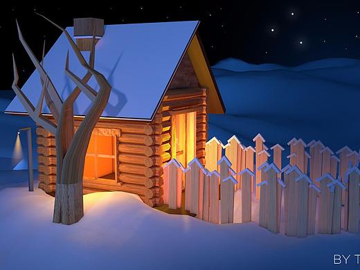 小木屋（個人主頁-ZMjU4NTE5MzI=） - 書籍/畫冊 - 站酷設(shè)計師TIFFANY蝸牛原創(chuàng)素材 - 站酷ZCOOL