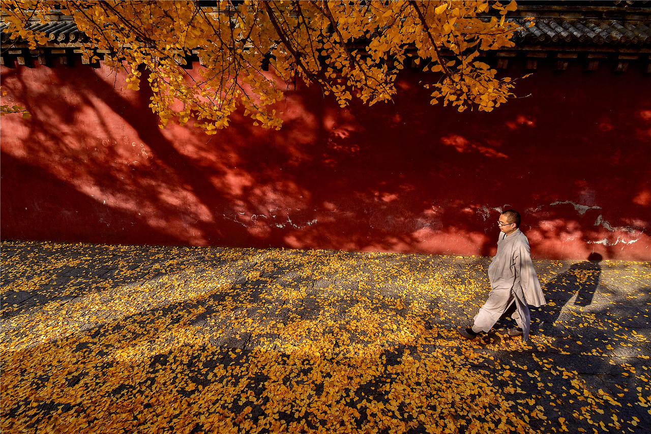 古建筑摄影：嵩山少林寺的秋