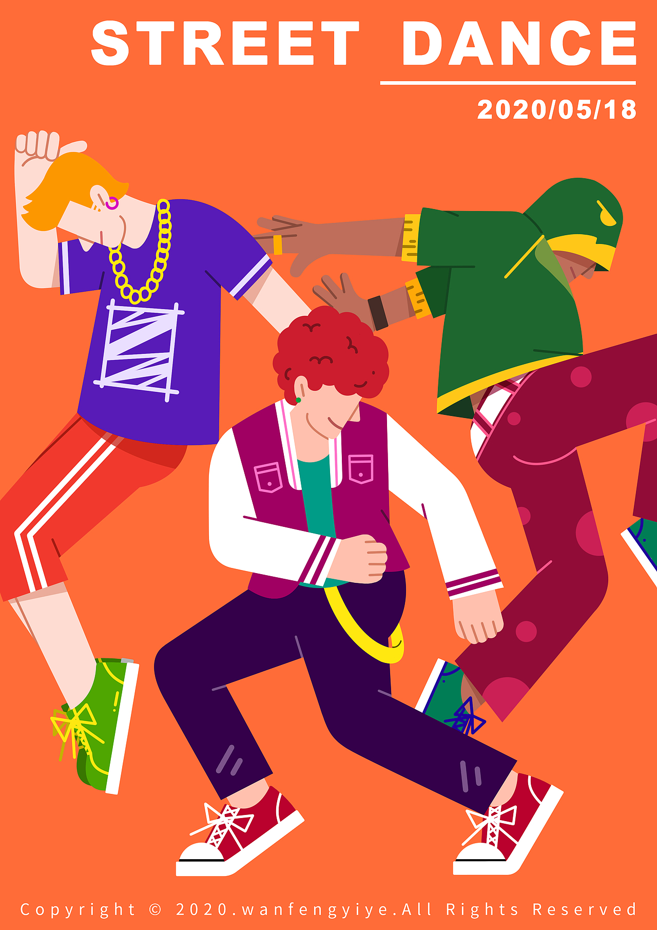 街舞|插画|创作习作|蝉无眠_原创作品-站酷zcool