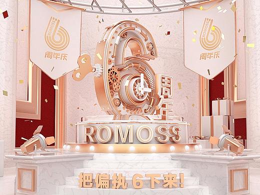 C4D建模 店铺6周年庆