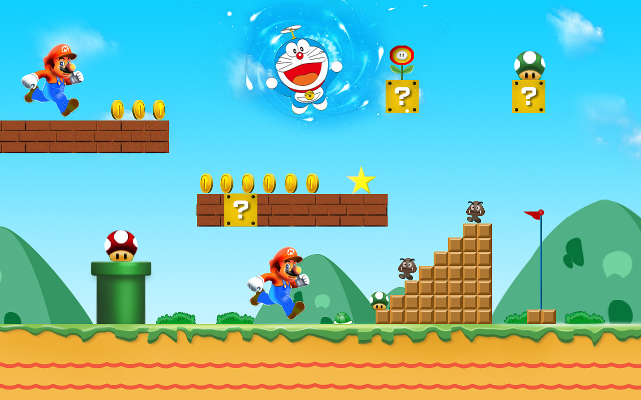 超级玛丽,童年游戏|平面|其他平面|蓝色火焰love_原创作品-站酷zcool