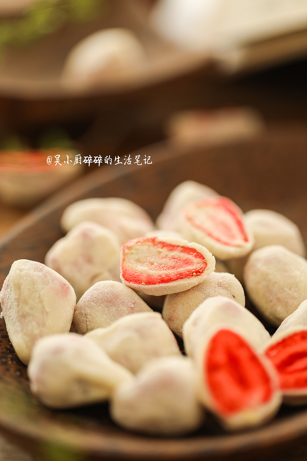 电商拍摄草莓冻干奶枣