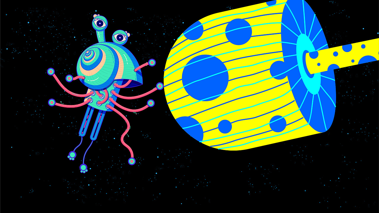 A planet | 一只行星（图ZMTY4OTc1NzU2） - 绘本 - 站酷设计师李Vv原创素材 - 站酷ZCOOL