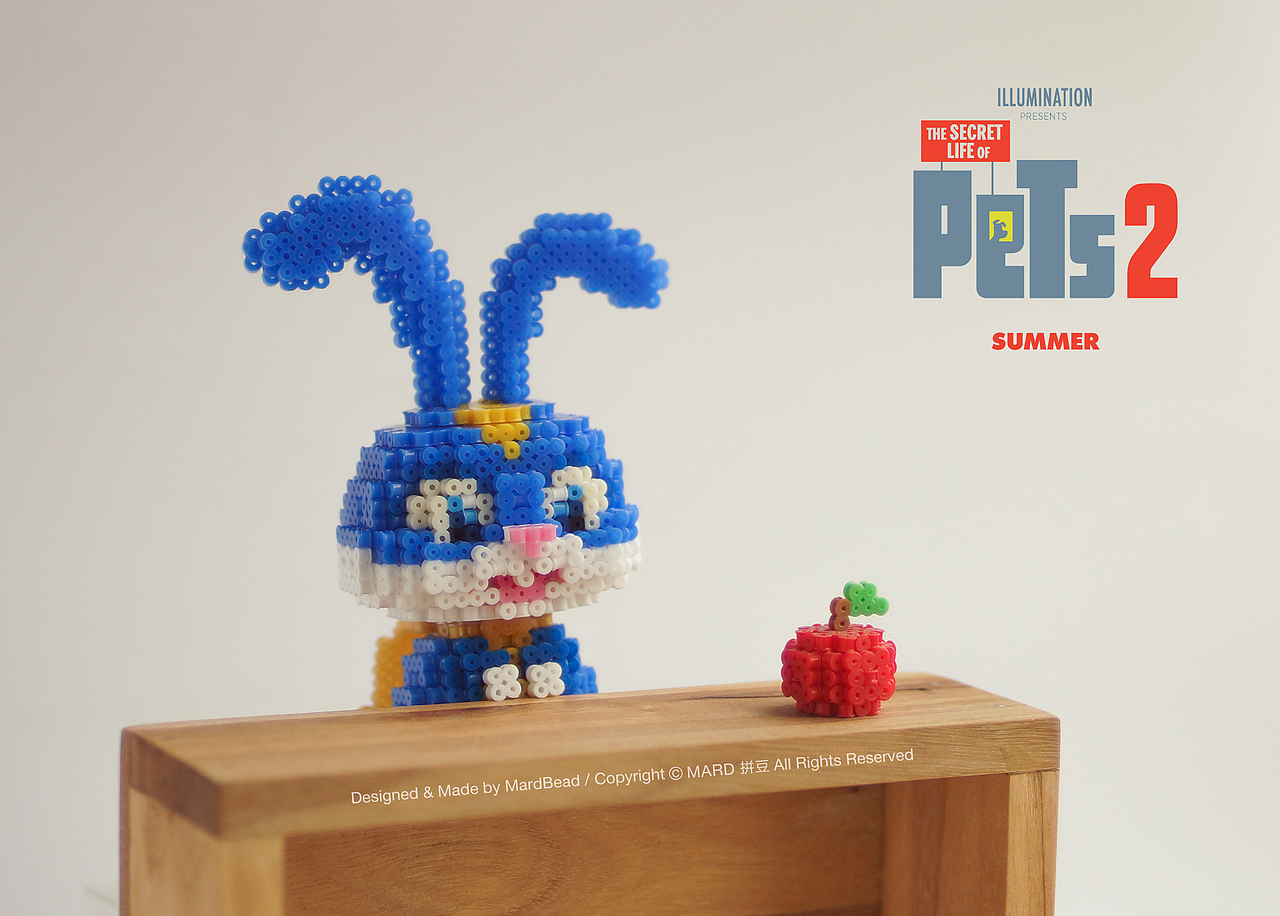 MARD拼豆原创-爱宠大机密2-兔子