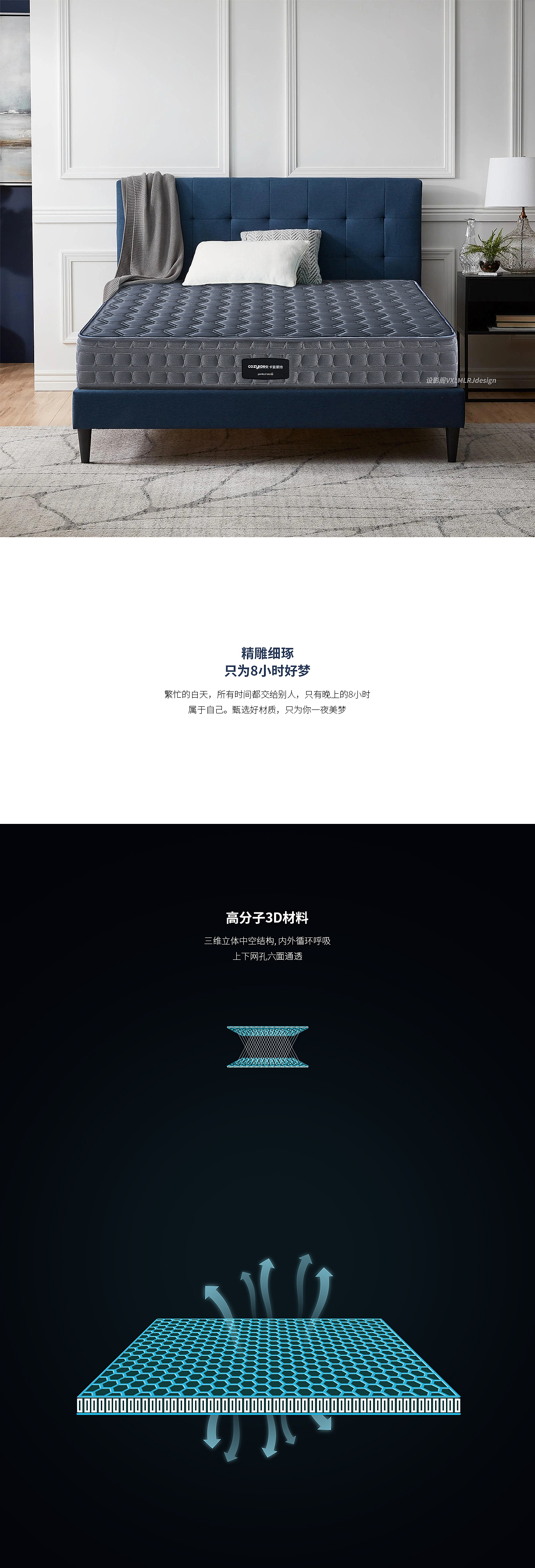 卡姿莱特 x 床垫详情页设计 x 2