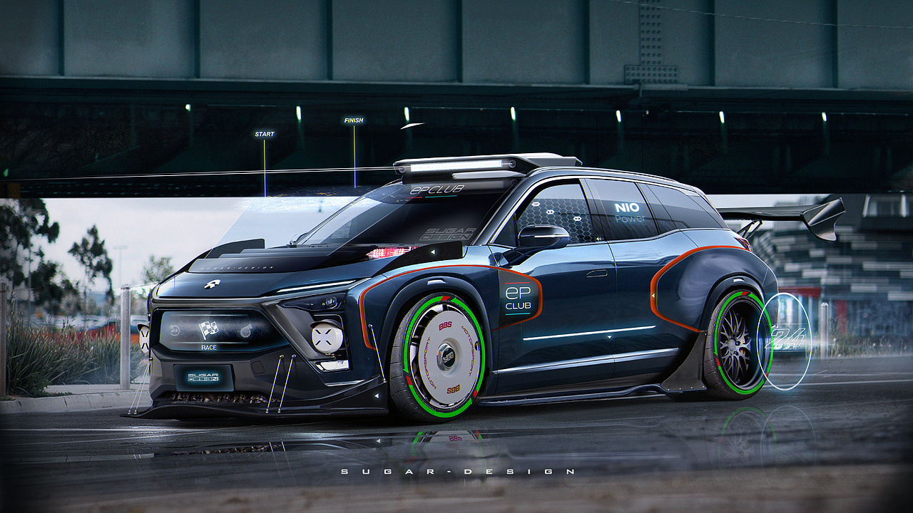 蔚来ES8的电子朋克改装!