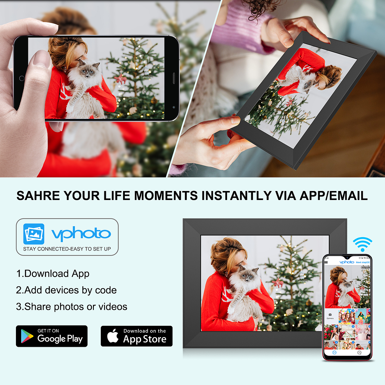 数码相框亚马逊主图设计