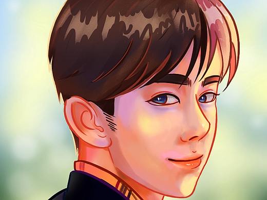 一个菜鸟画的头像（个人主页-ZNDczNTMyMDQ=） - 艺术插画 - 站酷设计师小福鬼原创素材 - 站酷ZCOOL