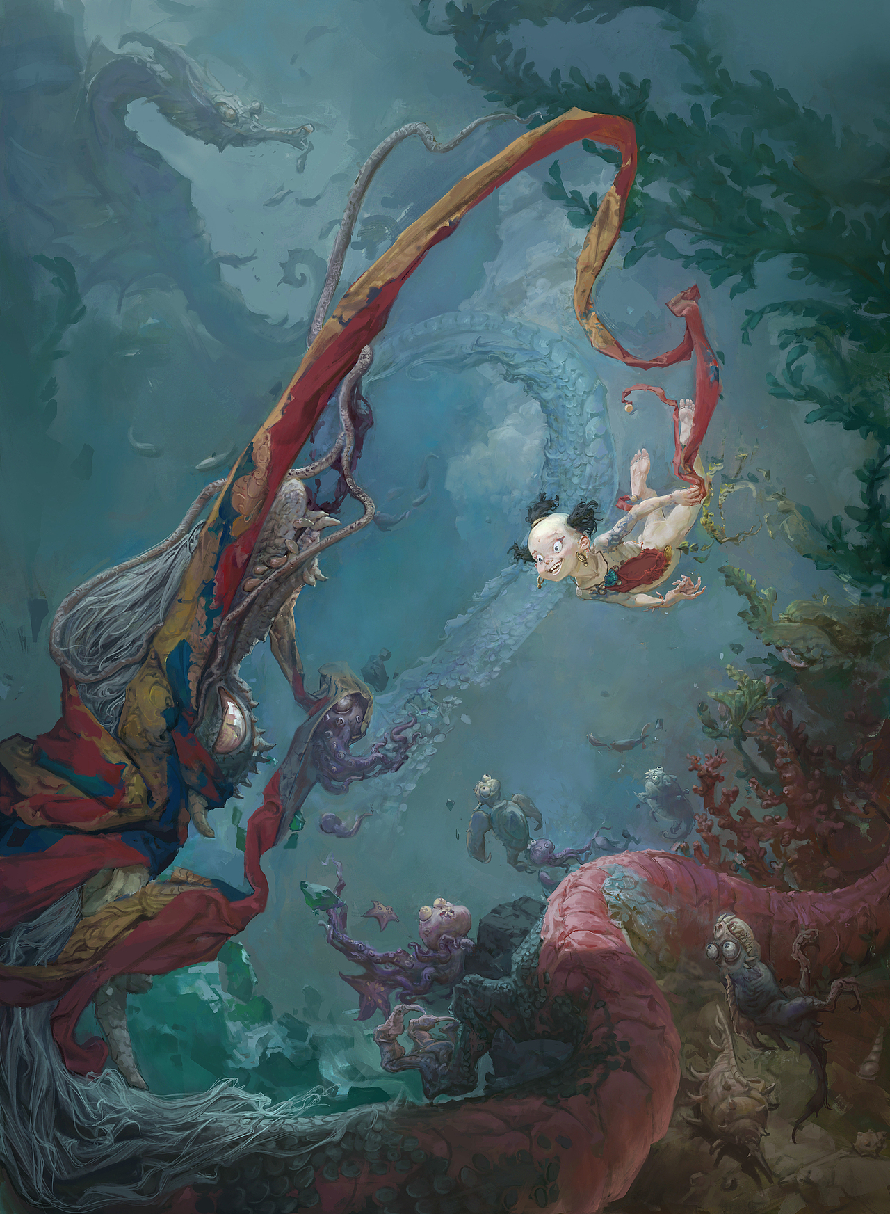 艺数绘角色主讲师钟风华西游系列最新作品哪吒