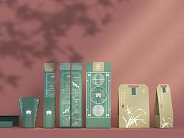 “翠帏”兰花包装设计