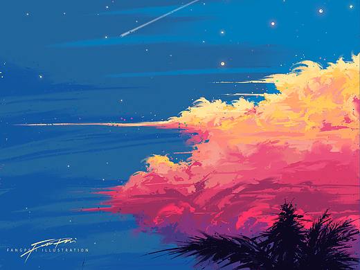 iPad云彩厚涂教程