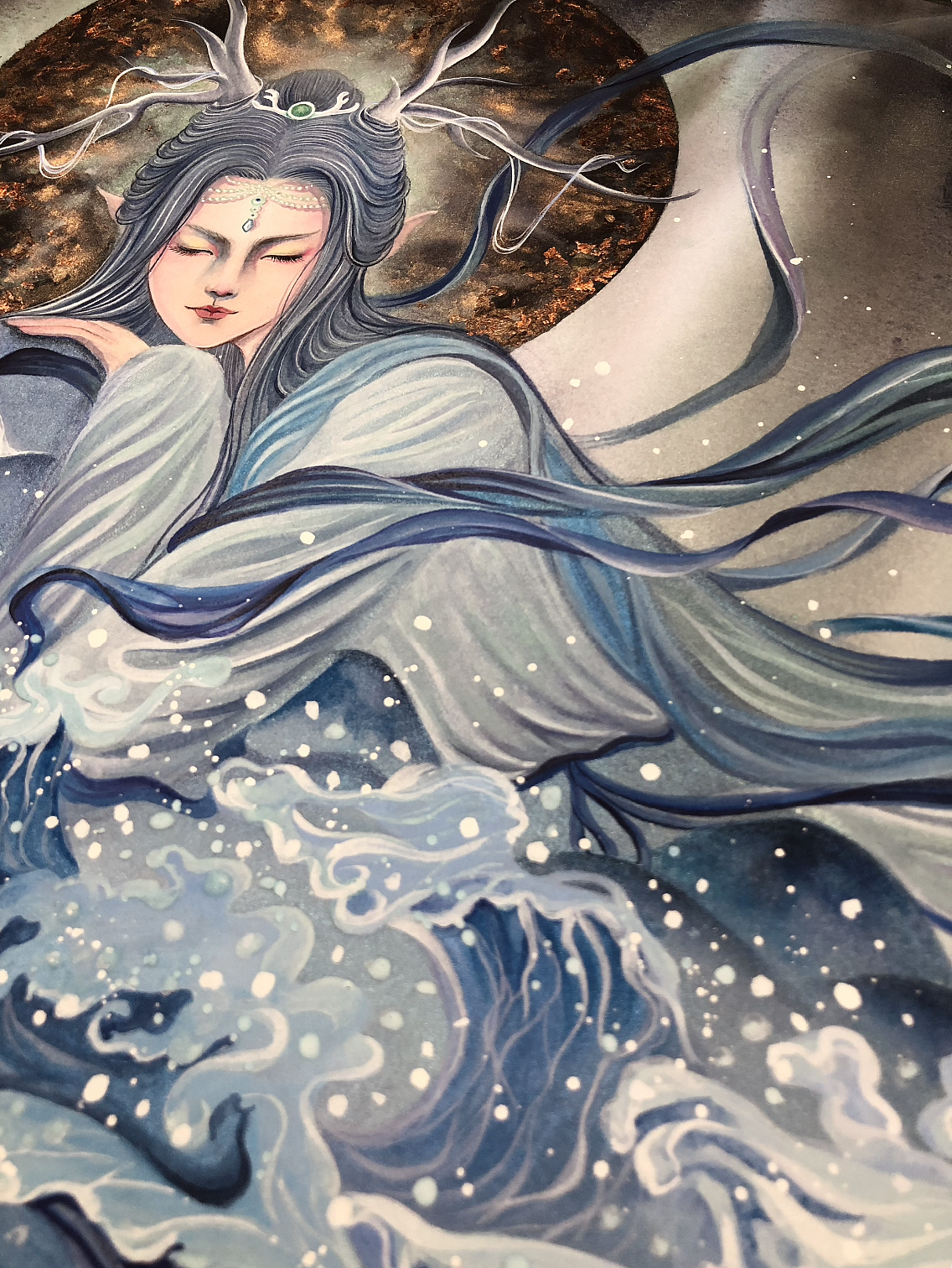 白树原创手绘山海经系列之夫诸